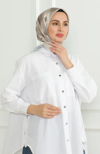 Karaca Echarpe Rayonne 81071-04 Bleu Beige 81071-04