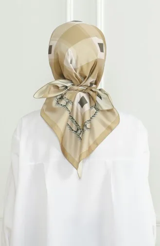 Karaca Rayon Eşarp 81071-08 Haki Yağ Yeşili