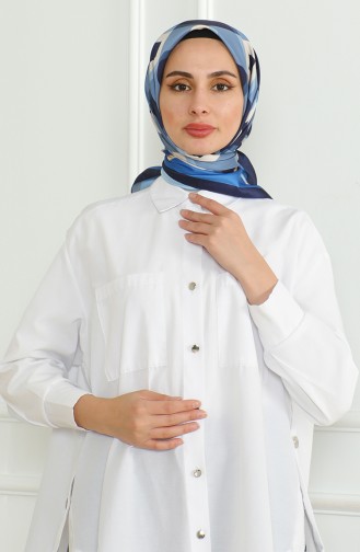 Karaca Echarpe Rayonne 81071-09 Bleu Marine 81071-09