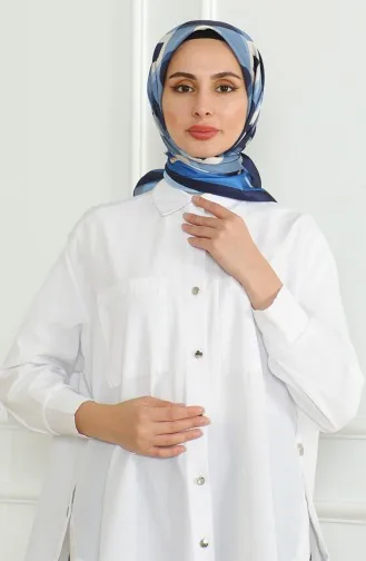 Karaca Rayon Scarf 81071-09 Navy Blue 81071-09