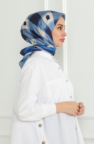 Karaca Echarpe Rayonne 81071-09 Bleu Marine 81071-09