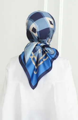 Karaca Rayon Scarf 81071-09 Navy Blue 81071-09