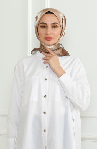Karaca Echarpe Rayonne 81071-12 Marron Creme 81071-12
