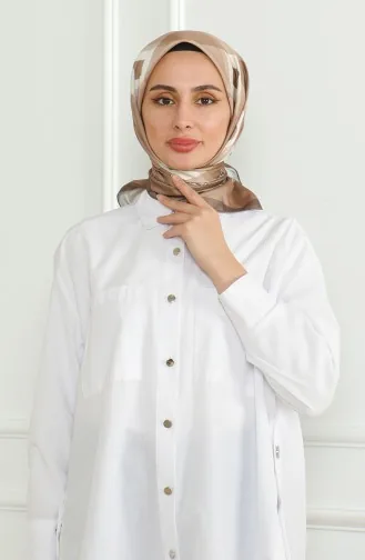 Karaca Rayon Sjaal 81071-12 Bruin Crème 81071-12