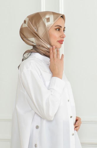Karaca Echarpe Rayonne 81071-12 Marron Creme 81071-12