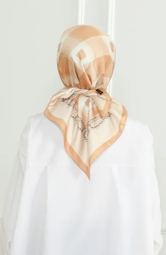 Karaca Rayon Eşarp 81071-13 Hardal Krem