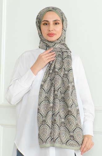 Karaca Châle Doux 81061-02 Vert Noir 81061-02