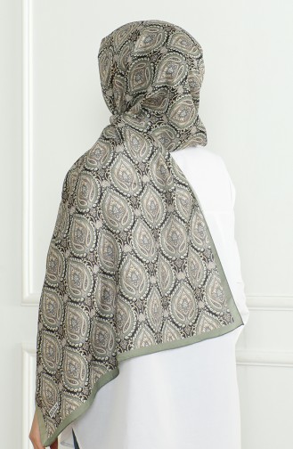 Karaca Châle Doux 81061-02 Vert Noir 81061-02