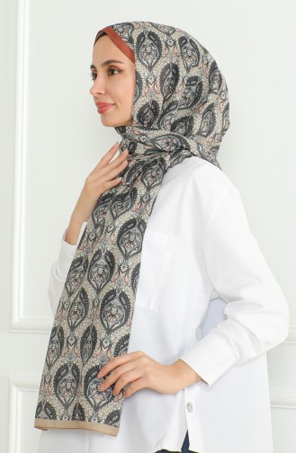 Karaca Châle Doux 81061-05 Beige Noir 81061-05