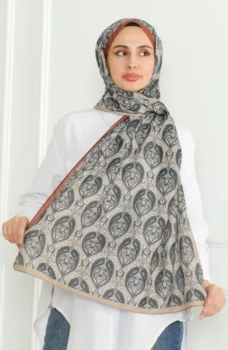 Karaca Châle Doux 81061-05 Beige Noir 81061-05