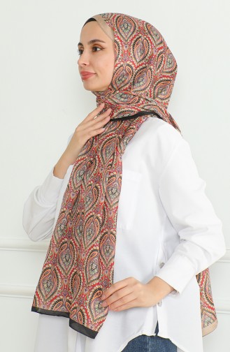 Karaca Soft Shawl 81061-08 Black Red 81061-08
