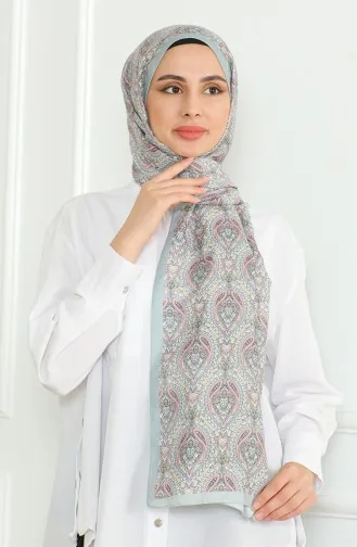 Karaca Soft Shawl 81061-09 water Green Pink 81061-09