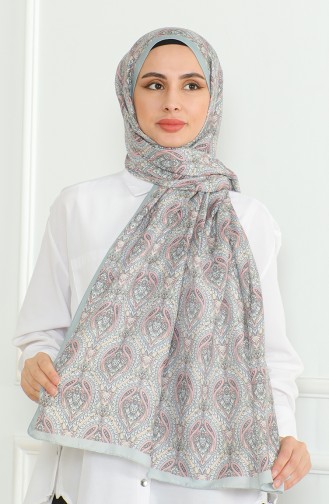 Karaca Châle Doux 81061-09 Vert D`Eau Rose 81061-09