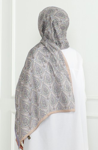 Karaca Zachte Sjaal 81061-10 Lila Watergroen 81061-10