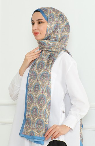Karaca Châle Doux 81061-11 Or Indigo 81061-11