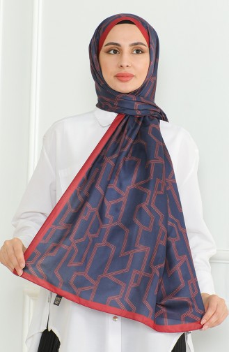 Karaca Soft Şal 81065-02 Lacivert Bordo