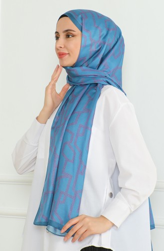 Karaca Zachte Sjaal 81065-10 Petrol Fuchsia 81065-10