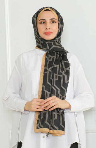 Karaca Zachte Sjaal 81065-11 Goud Zwart 81065-11