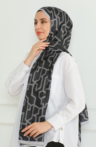 Karaca Soft Şal 81065-12 Gri Siyah