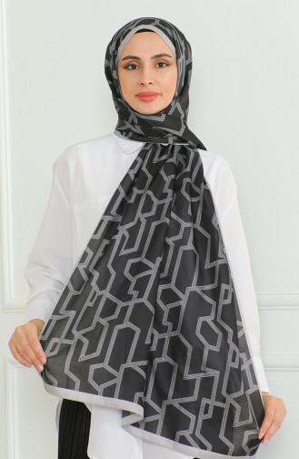 Karaca Soft Şal 81065-12 Gri Siyah
