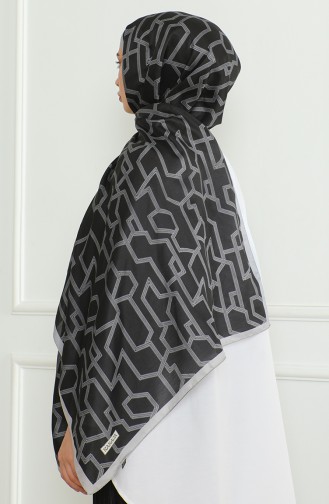 Karaca Soft Şal 81065-12 Gri Siyah