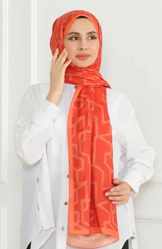 شال سوفت كاراجا 81065-15 قرميدي برتقالي 81065-15