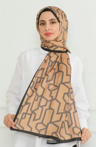 Karaca Soft Şal 81065-20 Camel Siyah