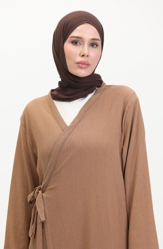 Bürümcük Stoffen Zijgebonden Kimono 1024-03 Nerts 1024-03