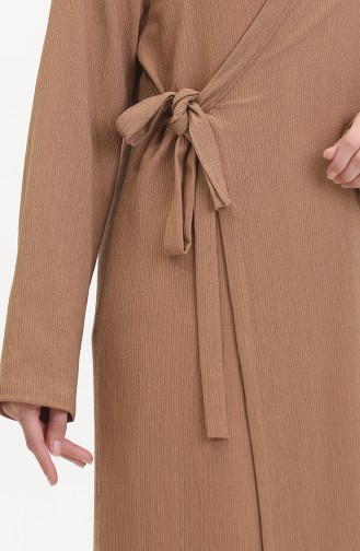 Bürümcük Stoffen Zijgebonden Kimono 1024-03 Nerts 1024-03