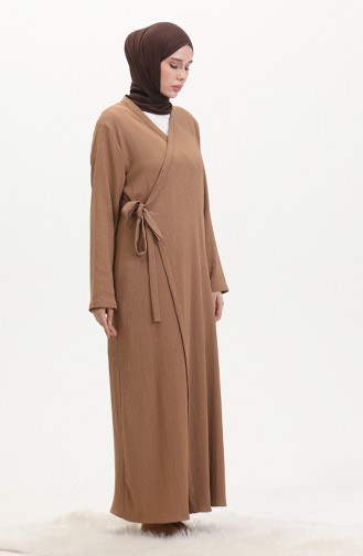 Bürümcük Stoffen Zijgebonden Kimono 1024-03 Nerts 1024-03