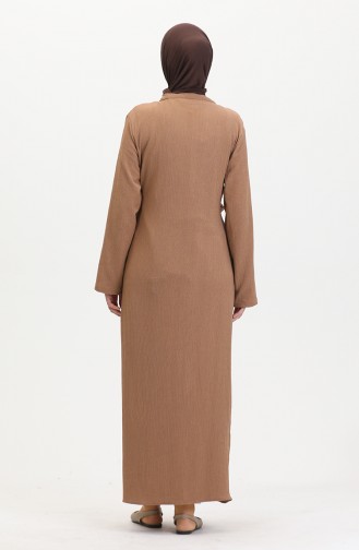 Bürümcük Stoffen Zijgebonden Kimono 1024-03 Nerts 1024-03