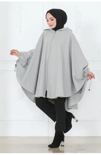 Poncho A Capuche 0505-03 Gris 0505-03