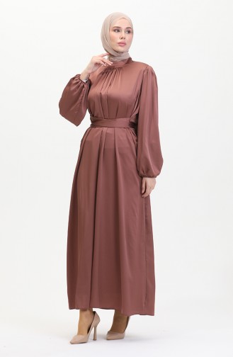 Abendkleid Aus Gerafftem Satin 6372-03 Dusty Rose 6372-03