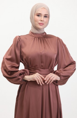 Abendkleid Aus Gerafftem Satin 6372-03 Dusty Rose 6372-03