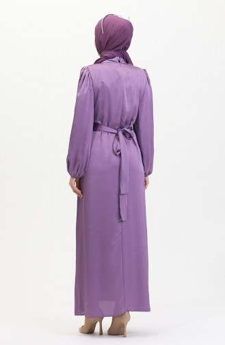 Abendkleid Aus Gerafftem Satin 6372-05 Flieder 6372-05