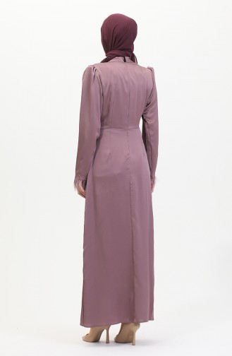 Abendkleid Aus Satin Mit Faltendetail 6374-02 Dusty Rose 6374-02