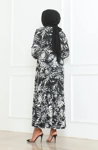 Robe à Volants Enveloppée à Motifs Epic 46-56 Taille 4571G-01 Noir 4571G-01