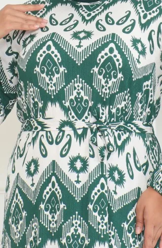 Robe à Volants Enveloppée à Motifs Epic 46-56 Taille 4571H-01 Vert 4571H-01