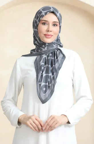 Soft Cotton Scarf 19090-01 Smoke Gray 19090-01