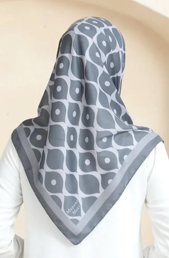 Soft Cotton Scarf 19090-01 Smoke Gray 19090-01