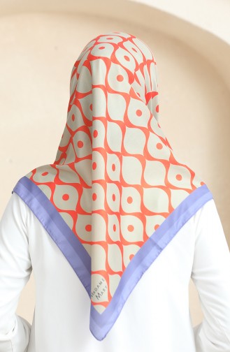 Echarpe Coton Doux 19090-18 Beige Orange 19090-18