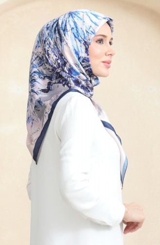 Karaca Rayon Sjaal 81066-01 Marineblauw 81066-01