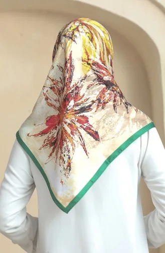 Karaca Rayon Scarf 81066-07 Dark Green 81066-07