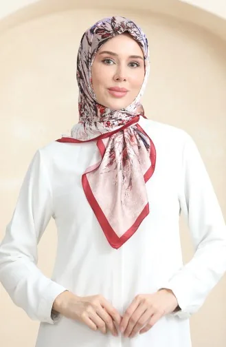 Karaca Rayon Scarf 81066-10 Burgundy 81066-10