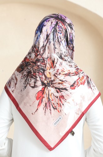Karaca Rayon Eşarp 81066-10 Bordo