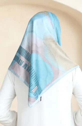 Karaca Rayon Eşarp 81067-08 Açık Petrol