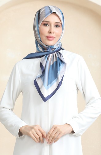 Karaca Rayon Sjaal 81069-05 Marineblauw 81069-05