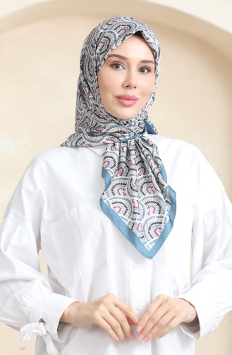 Karaca Rayon Scarf 81072-02 İndigo Purple 81072-02