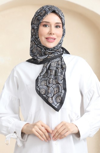 Karaca Rayon Scarf 81072-04 Black Gold 81072-04