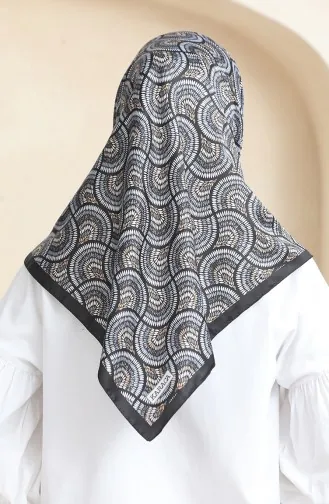 Karaca Rayon Sjaal 81072-04 Zwart Goud 81072-04